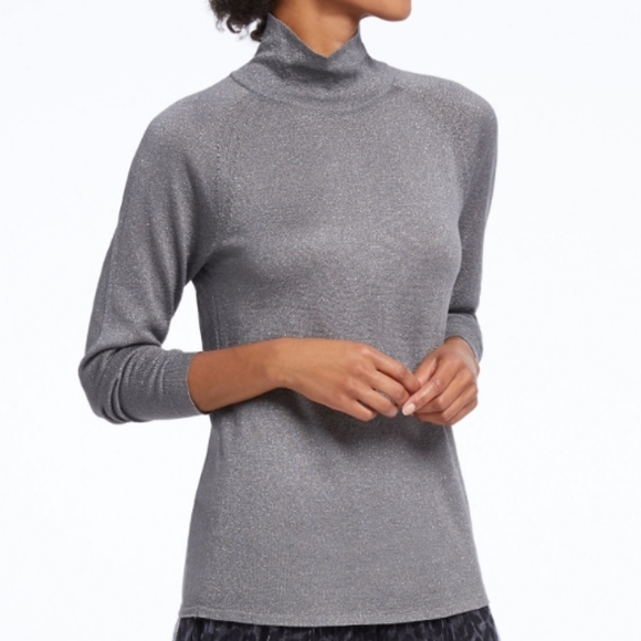 NWT NIC & ZOE Metallic Turtleneck XS - Picture 1 of 8